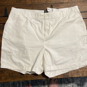 NWT Lane Bryant white shorts size 20